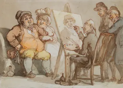 Genius Crumpled, Thomas Rowlandson