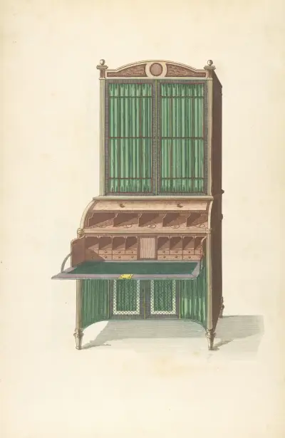 Open secretary-bookcase av Thomas Sheraton