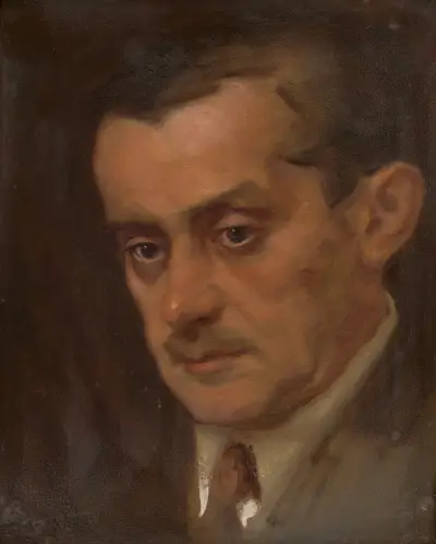 Porträt eines Mannes von Milan Thomka Mitrovský