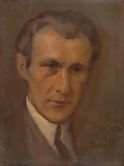Bildnis eines jungen Mannes von Milan Thomka Mitrovský