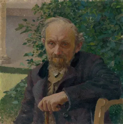 Porträt eines alten Mannes von Milan Thomka Mitrovský