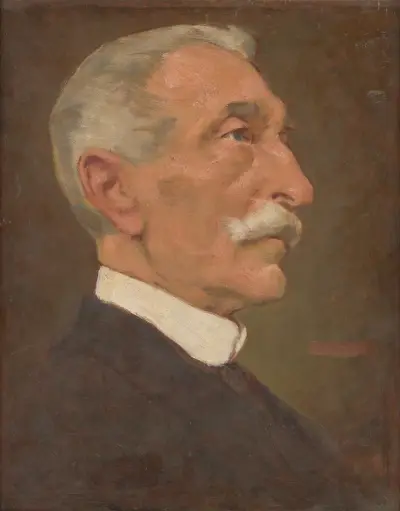 Porträt des Vaters des Künstlers, 1915 von Milan Thomka Mitrovský