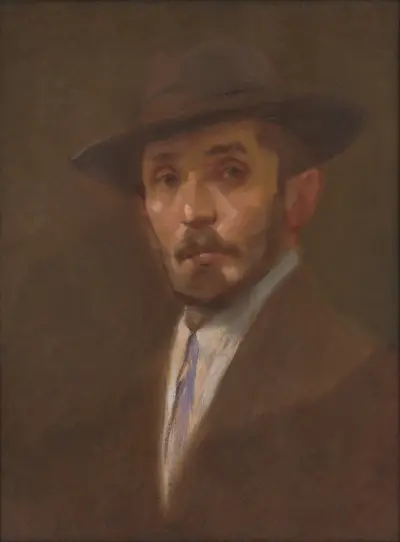 Selbstporträt, 1900 von Milan Thomka Mitrovský