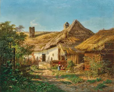 A Farmer’s House av Tina Blau