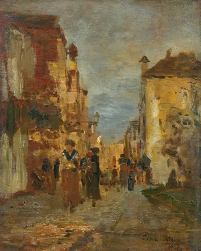A Town Street av Tina Blau