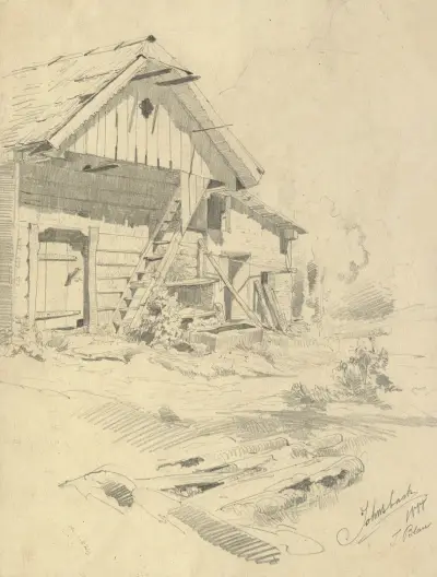Bauernhaus in Johnsbach av Tina Blau