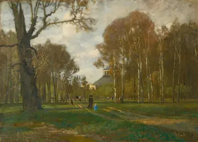 The Prater And Rotunda, Vienna av Tina Blau