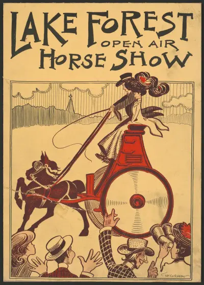 Lake forest open air horse show av John Tinney McCutcheon