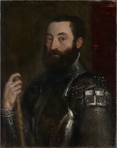 Portrait of Guidobaldo II della Rovere, Duke of Urbino av Titian