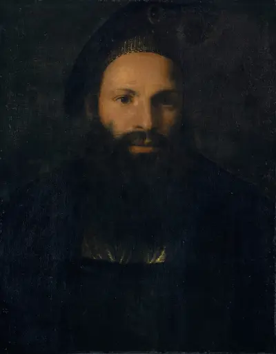 Portrait of Pietro Aretino av Titian