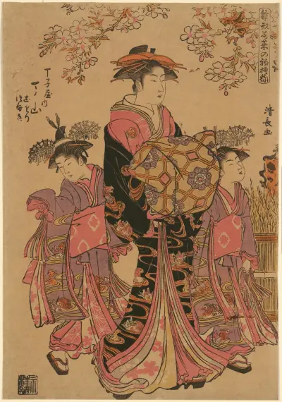 First Duty of Hiinagata Wakana (Hiinagata Wakana no Hatsumoyô), Torii Kiyonaga