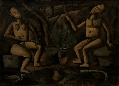 Kompozycja z figurami, Joaquín Torres-García
