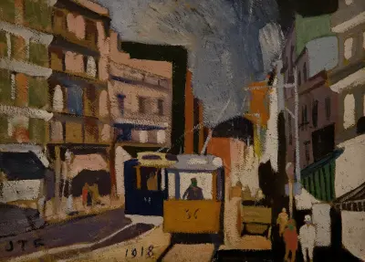 Pejzaż miejski, Joaquín Torres-García