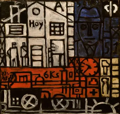 Obraz konstrukcyjny, 1943, Joaquín Torres-García