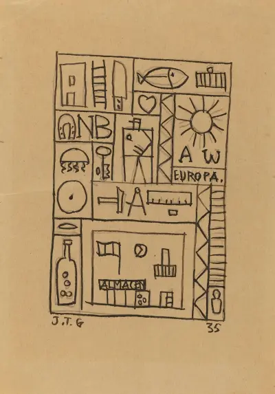 Bez tytułu, 1935, Joaquín Torres-García
