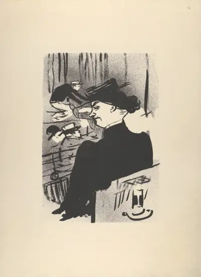 A Spectator av Henri de Toulouse-Lautrec