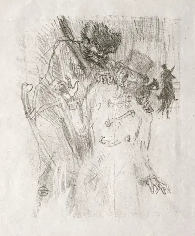 Au pied du Sinaï:  Arrestation de Schlomé Fuss av Henri de Toulouse-Lautrec