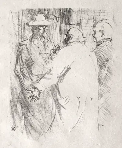 Au pied du Sinaï: Clemenceau à Busk av Henri de Toulouse-Lautrec