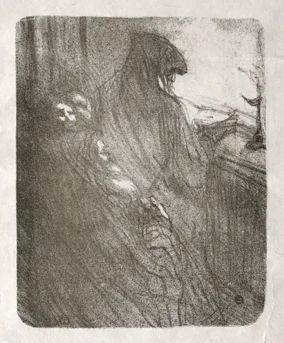 Au pied du Sinaï; La Prière des Juifs Polonais av Henri de Toulouse-Lautrec
