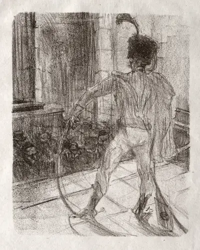 Au pied du Sinaï: Schlomé Fuss w synagodze, Henri de Toulouse-Lautrec