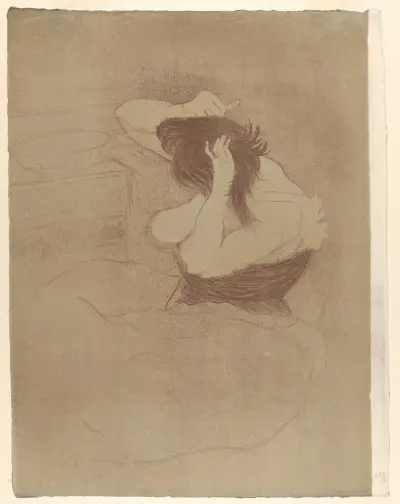 Kamma håret av Henri de Toulouse-Lautrec