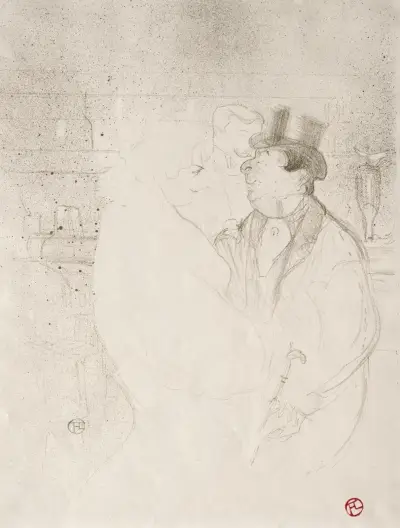 Ida Heath at the Bar, 1894 – nr 1 av Henri de Toulouse-Lautrec