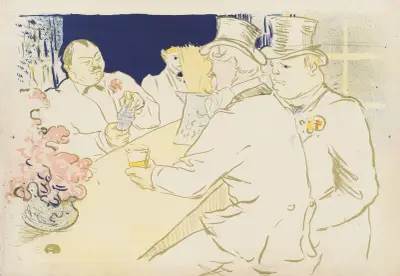 Irish and American Bar – The Chap Book, 1895 – nr 1 av Henri de Toulouse-Lautrec