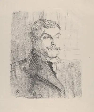 Lucien Guitry av Henri de Toulouse-Lautrec