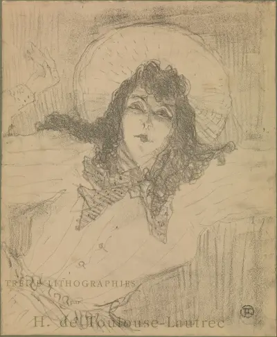 May Belfort, Title page for ‘Treize Lithographies’ av Henri de Toulouse-Lautrec