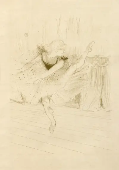 Miss Ida Heath, danseuse anglaise av Henri de Toulouse-Lautrec