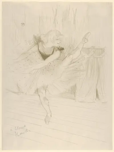 Miss Ida Heath, English Dancer, 1894 – nr 2 av Henri de Toulouse-Lautrec