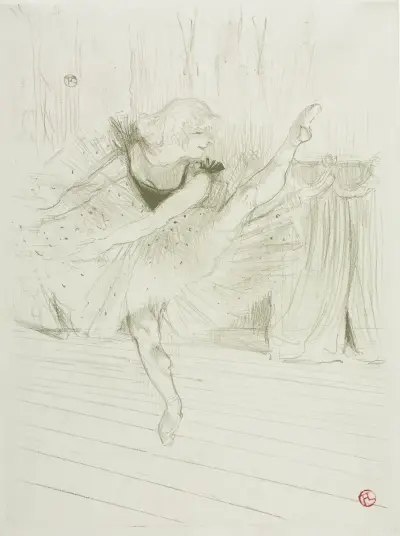 Miss Ida Heath, angielska tancerka, 1894 – Nr. 1, Henri de Toulouse-Lautrec