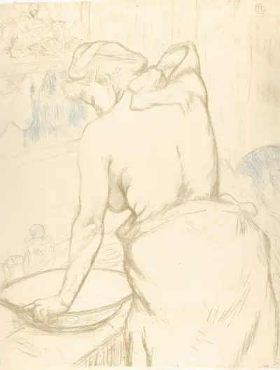 Washing, 1896 – nr 3 av Henri de Toulouse-Lautrec