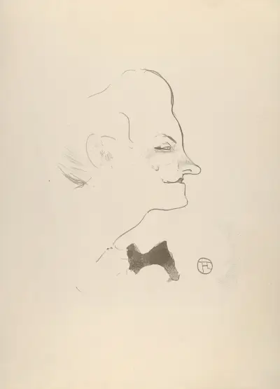 Yvette Guilbert, 1893 av Henri de Toulouse-Lautrec