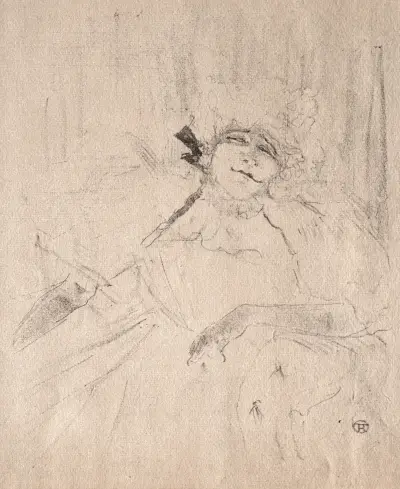 Yvette Guilbert:  Chanson Ancienne av Henri de Toulouse-Lautrec