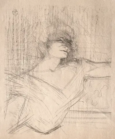Yvette Guilbert: Dans la glu av Henri de Toulouse-Lautrec