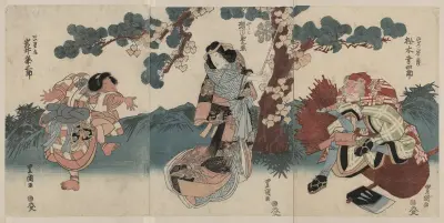 Matsumoto kōshirō, segawa kikunojō, iwai kumesaburō, Toyokuni Utagawa