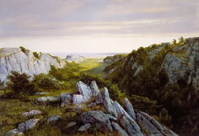 Von Paradies zur Läuterung, Newport von William Trost Richards