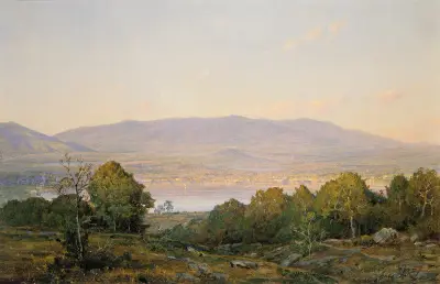 Sonnenuntergang bei Centre Harbor, New Hampshire von William Trost Richards