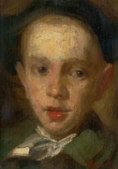 Head of a Boy, 1890 – nr 2 av Ľudovít Pitthordt