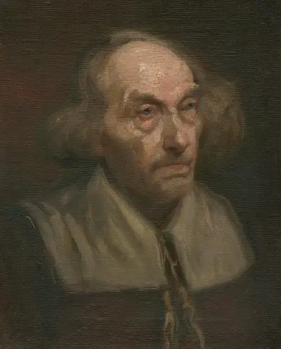 Head of an Old Man, 1900 av Ľudovít Pitthordt