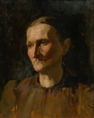 Head Study of a Woman, 1920 av Ľudovít Pitthordt