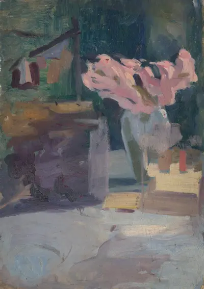 Spring Motif with a Bouquet av Ľudovít Pitthordt