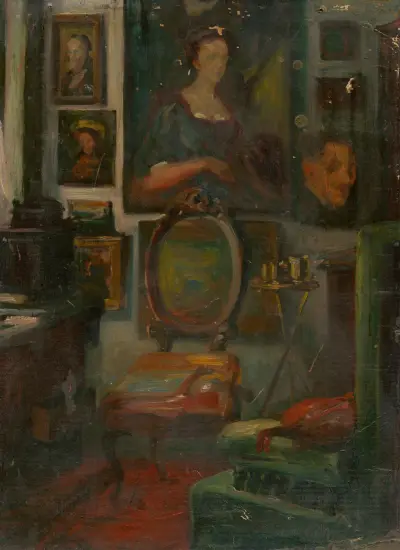 The Artist’s Atelier av Ľudovít Pitthordt