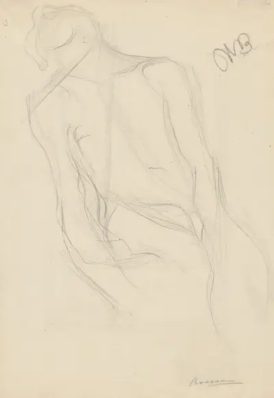 Seated Male Nude, Umberto Boccioni
