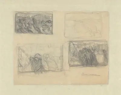 Sheet of Studies, Umberto Boccioni