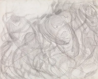 States of Mind; The Farewells, Umberto Boccioni