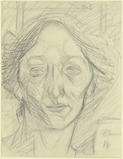 Woman’s head av Umberto Boccioni