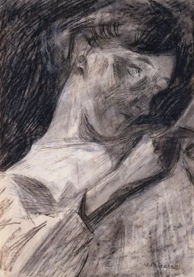 Young Woman Reading (Ines), Umberto Boccioni