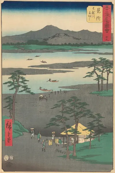 Mitsuke, 1855 av Utagawa Hiroshige